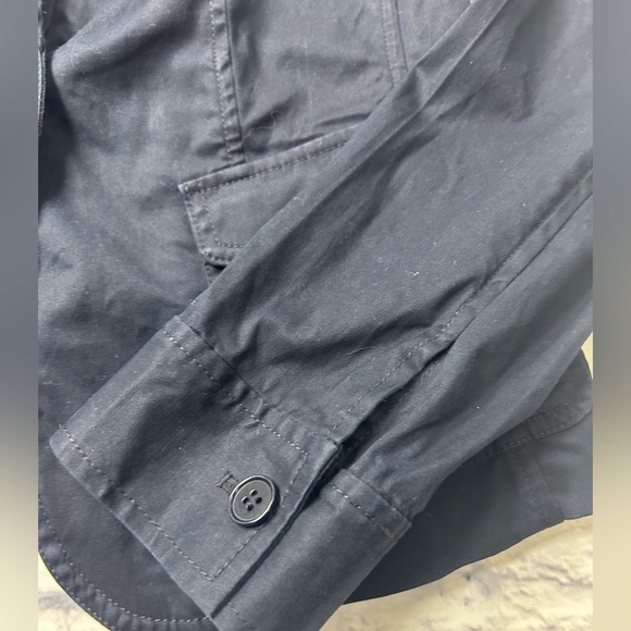 Talbots Preppy Navy Ruffled Blazer. Size 6. - Picture 7 of 8